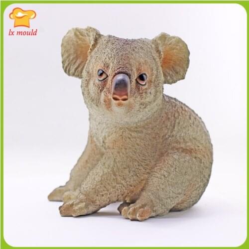New 3D Koala Candle Molds Soap DIY Craft Resin Plaster Silicone Mould