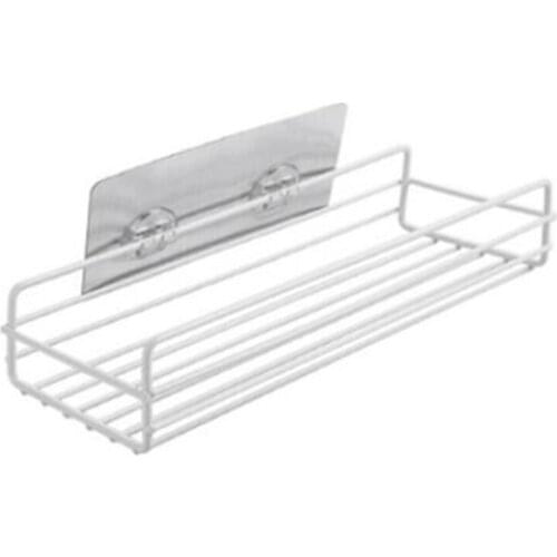 Bathroom Organizer Storage Rack Organizer Shower Wall Shelf Kitchen Basket Bathroom Accessories Punch Free Bathroom Shelf