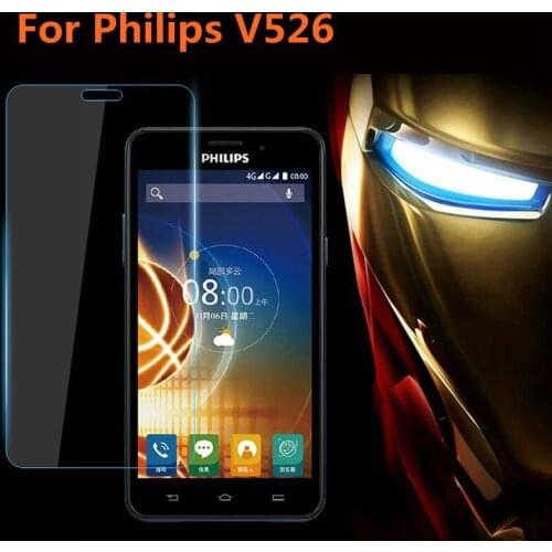 Original Tempered Glass For Philips Xenium V526 Screen Protector Toughened protective film For Philips V526 Glass