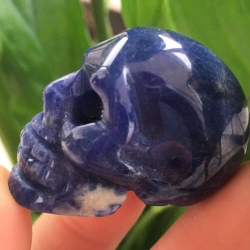 Home Decor Crystal Craft Natural Blue Vein Sculptures Garden Statues Creative Art Carving Statue Reiki Model Human Stone