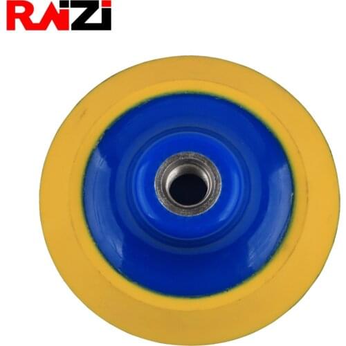 Raizi 4 5 inch Flexfoam Back-up Pad/Disc and Back Holder For Diamond Polishing Pad/Disc M14 5/8"-11