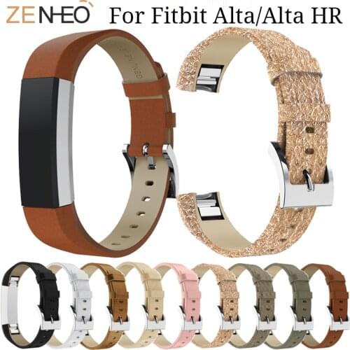 Soft Leather Watchband For Fitbit Alta/Alta HR Smart watch Strap Replacement For Fitbit Alta Wristband Bracelet watches Band