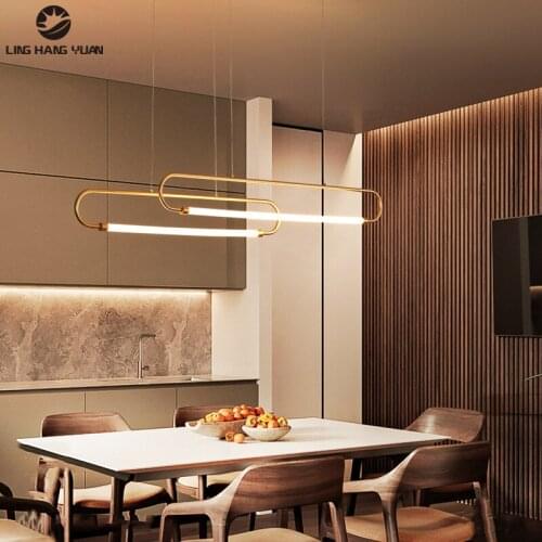 Light Luxury Modern Led Chandelier 110V 220V Gold Pendant Chandelier Lamp for Living room Dining room Kitchen Home Hanging Lamp