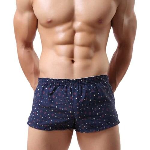 Mens Arrow Shorts Underwear Boxers Sexy Pants Cotton Panties Male Brand Man Underpants Plaid