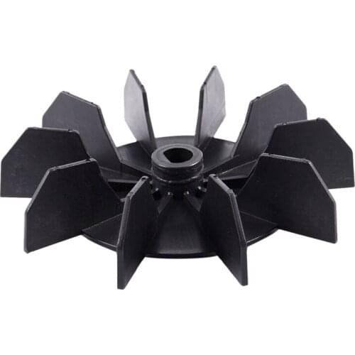 Replacement 0.5" Inner Bore 10 Impeller Air Compressor Motor Fan Blade Black