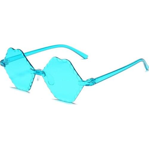 Rimless Lip Lens Sunglasses Children Goggles One Piece Gafas Kids Eye Sun Glasses Boys Shades Girls Oculos Eyewear