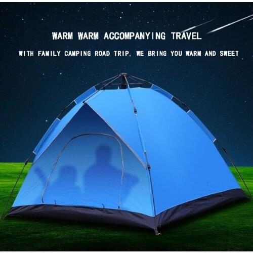 Outdoor tent double automatic speed camping camping tent beach rain proof