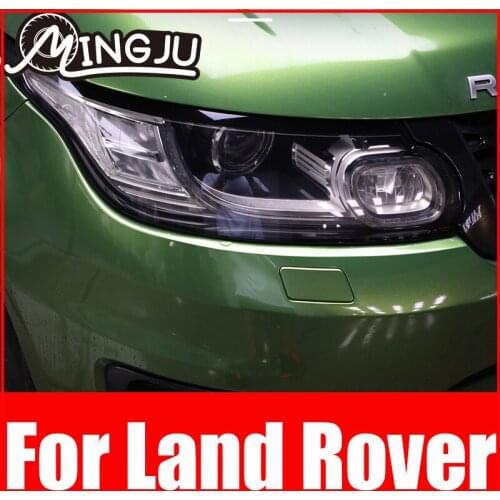 For Land Rover Range Rover Sport Vogue Velar Evoque L494 L405 Discovery 5 Sport Car TPU Smoked Black Headlights Protector Film