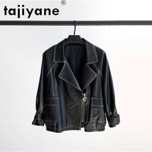 Tajiyane Real Leather Clothes for Women Ladies Korean Autumn Jackets Woman Genuine Sheepskin Coats Female Femme Veste TN2046