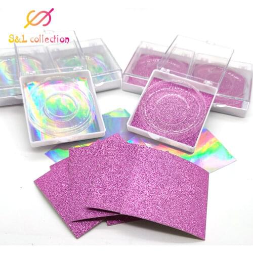 10pcs Pieces 3d mink lashes cases packaging glittering lash boxes wholesale false eyelashes lash packaging bulk