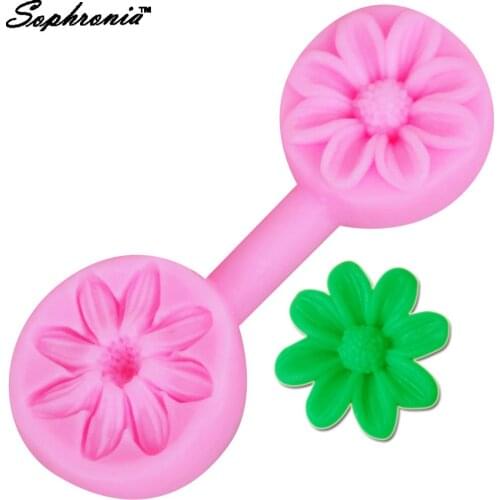 10pcs/set Silicone Cake Mold Chrysanthemum Flower Petals Fondant Baking Moulds Cake Decorating Tools M468 Accessories 2.8*0.8cm