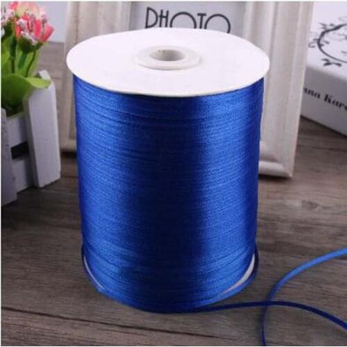 Royal Blue 1/8" 3mm 880Yards Satin Ribbon For Arts Crafts & Sewing Christmas Wedding Party Decoration Gift Wrap DIY Material