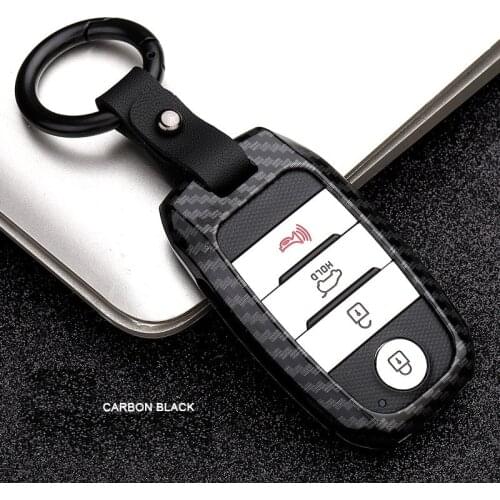 Cabon Fiber Alloy Smart Car Key Case Cover For Kia KX3 KX5 K3S RIO Ceed Cerato Optima K5 Sportage Sorento Car Styling