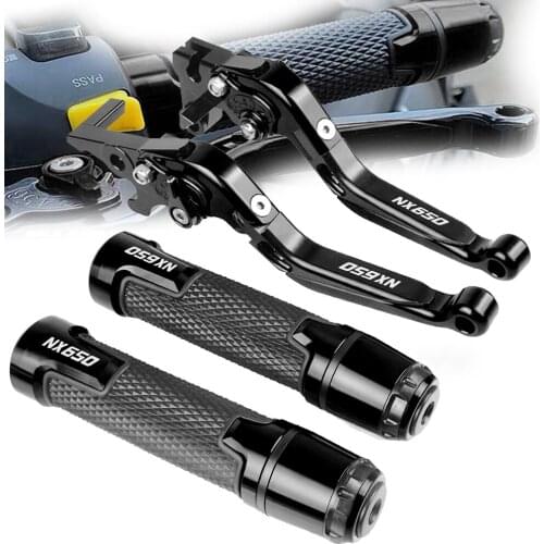 For Honda NX650 J-X DOMINATOR 1989-1999 1990 1991 1992 Motorcycle Accessories Brake Clutch Lever Adjusable+Hand Grip Handlebar