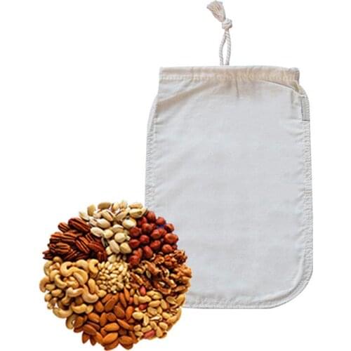 Filter Bag Nut Milk Bag Food-grade Odorless Fine Mesh Reusable Wine Coffee Bean Juice Milk Bag Food Strainer