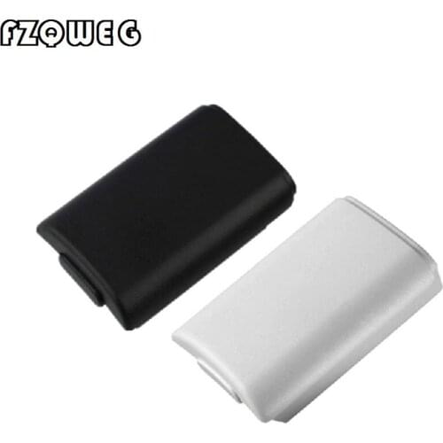 FZQWEG 50 PCSBlack&White Optional Plastic Battery Pack Battery Cover Case Replacement for Xbox 360 Repair Part