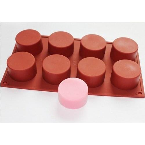 Round Cylinder Soap Cupcake Silicone soap Mold