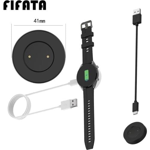 FIFATA 1M USB Magnetic Fast Charge Charger Dock For Huawei Watch GT/GT 2/GT 2e/Honor GS Pro/Magic Smart Watch Charging Cable