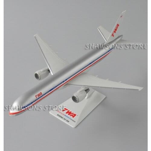 1:200 Scale Aircraft Model Toy Trans World Airlines TWA Boeing 757-200 Plane Miniature Replica Collection