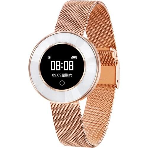 Fashion High-end Women Smart Bracelet Blood Pressure Heart Rate Monitor Fitness Tracker Sport IP68 Waterproof Smart Wristband