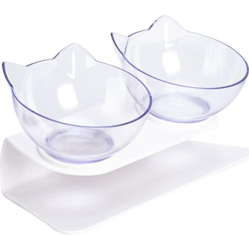 Non-slip Dog Puppy Feeder Cat Bowl Double Pet Bowls With Raised Stand Pet Food and Water Bowls For Cats Dogs Feeders Supplies