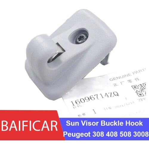 Baificar Brand New Genuine Front Sun Visor Buckle Hook 16096714ZQ For Peugeot 308 408 508 3008