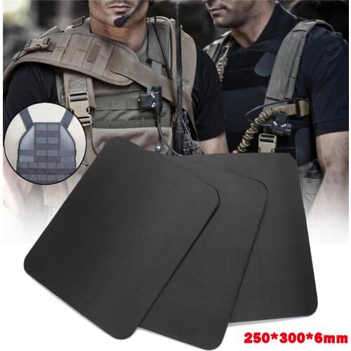 25*30*6mm NIJ Level IIIA PE Bulletproof Ballistic Plate Level 3A Stand Alone Ballistic Bulletproof Panel For Body Armor