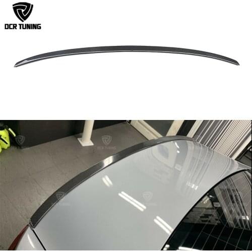 C8 A6 Carbon Spoiler S6 Style Carbon Fiber Spoiler Rear Trunk Wings For Audi A6 C8 2019 - UP Fit 4-Door Sedan Only