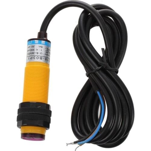 WSFS Hot DC 3 Wire 6-36V PNP IR Photoelectric Sensor Switch 30cm E18-B03P1