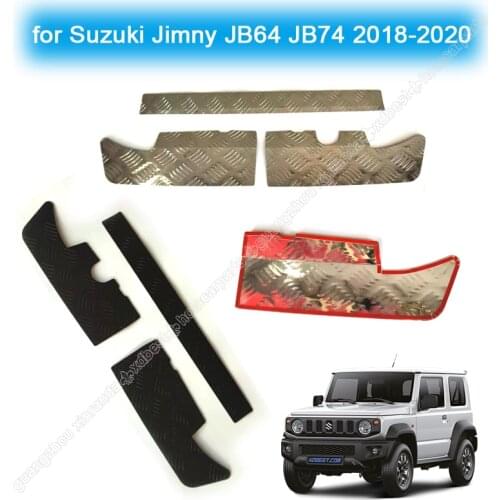Car Rear Bumper Protection Panel Guard Decoration Cover for Suzuki Jimny JB64 JB74 2018-2020 Car Rear Bumper Protective Stickers