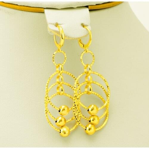 Africa Earrings for Women Gold color Round Earrings Indonesia,Nigeria,Congo,arab,Middle east Ethiopian Fashion Jewelry Girl GIFT