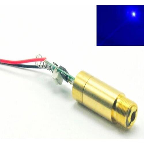 12mm Industrial APC 450nm 100mw Blue Laser Dot Module Brass Housing 3.7V-4.2V