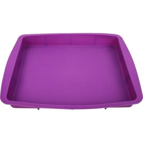 32.5*25.5CM Fondant Silicone Cake Mold Microwave Oven Pan Mould Rectangle Non-stick Pizza Pan Silicone Cake Decoration Mold E718