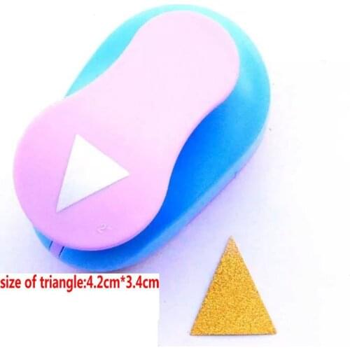 4.2cm*3.4cm triangle design Handmade Crafts and Scrapbooking Tool Paper Punch For Photo Gallery DIY Gift Card Magnetic Punches