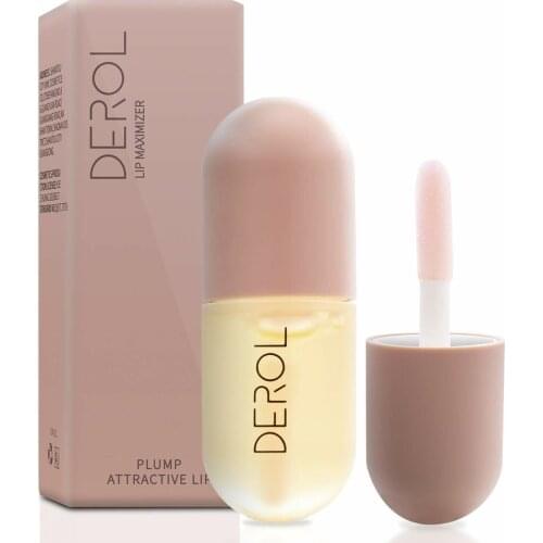 5.5ML Natural Lip Plumper Lip Enhancer Lip Plumping Balm Moisturizing Clear Lip Gloss For Fuller Lips Hydrated Beauty Lips