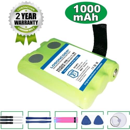 LOSONCOER Battery 1000mAh GA-BP3 Battery For Cobra PR145, PR150, PR155 155G Walkie-Talkie 2-Way Radios