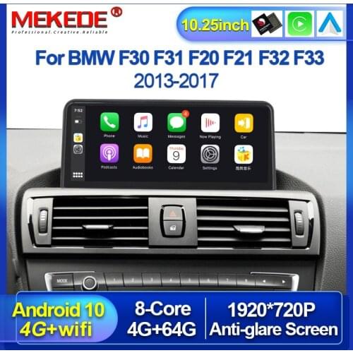 Wireless Carplay 4+64G Android 10 Car Radio Stereo GPS for BMW 3 series F30 F31 F34 4 Series F32 F33 F36 1 Series F20 F21 F23