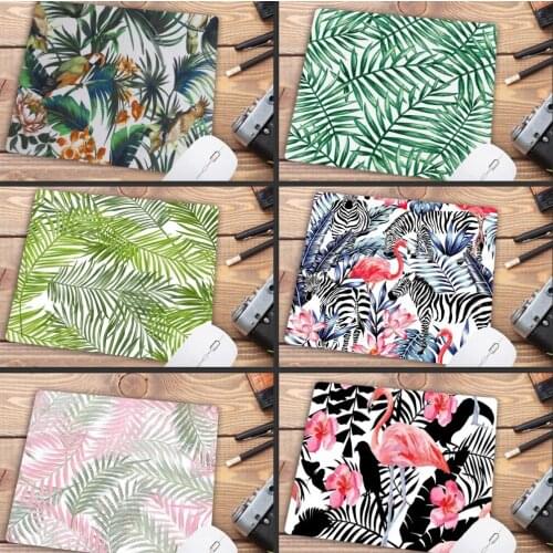 Mairuige Big Promotion Banana Tree Green Leaves Mouse Pad Anime PC Computer Mat Natural Rubber Gaming Mousepad Desk Mat 22X18CM