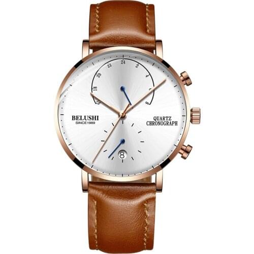 Mens Watches Top Brand Luxury Automatic Date Men Casual Fashion Clock Waterproof Genuine Leather Mechanical Wrist Watch