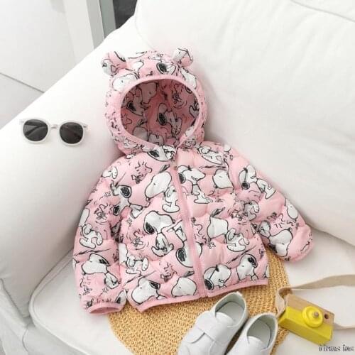 Winter new Childrens Down Padded Cotton-padded Fund Baby Mickey Mouse warm Coat cartoon Girl Children Windbreaker jacket