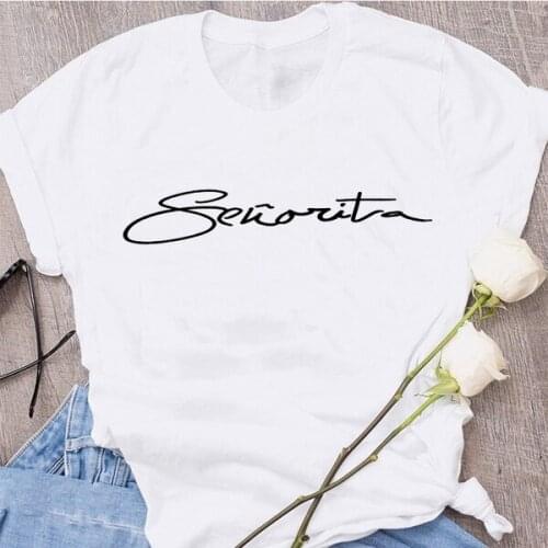 Senorita T-shirt women fashion pure cotton casual street style grunge tumblr young hipster girl gift tees slogan vintage tops