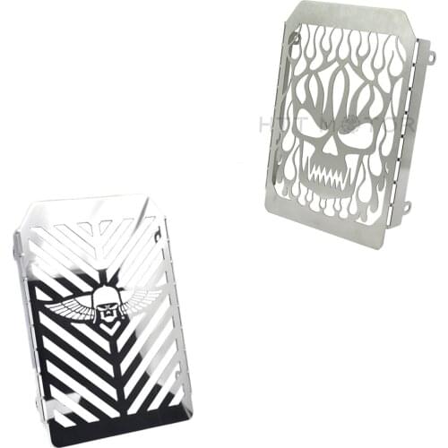 Chrome Skull Flame Radiator Grille Cover Stainless for Kawasaki Vulcan VN 1500 Aftermarket Free Shipping Motorcycle Parts