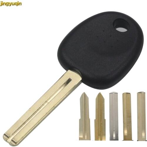 Jingyuqin Car Key Shell Case For Kia K2 Straight Installed Chip For Hyundai Reina Accent Sonata Elantra Transponder Key Fob