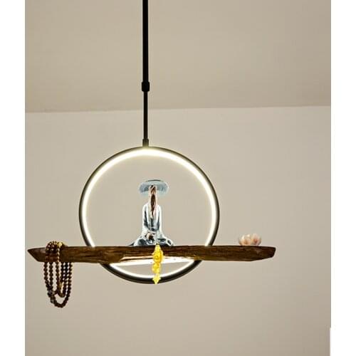Chinese Style Creative LED Pendant Light Retro Branch Lamp for Dining Study Kitchen Island Creative lamp