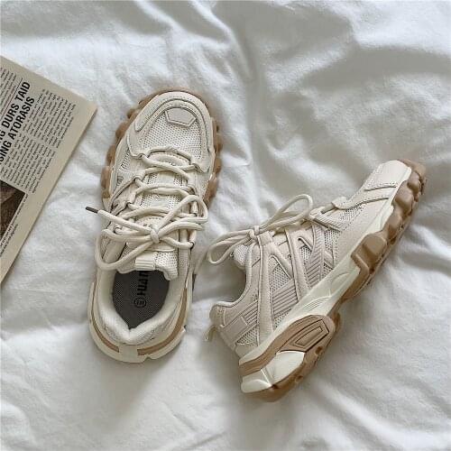 Summer Women Sneakers 2021 Fashion Women Casual Shoes Trendy Stylish Female Sport Shoes Lightweight Chunky Sneakers Ladies Shoes