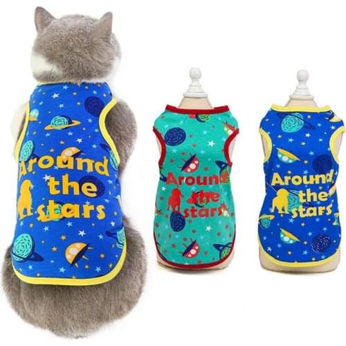 Pet Dog Cat Sweet Vest Cute Printing Puppy Summer Tshirt Breathable Comfortable Dog Short Sleeve Home Pet Supplies