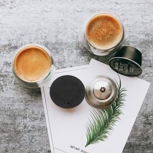 Reusable Coffee Capsule Cup Comaptible For Nescafe Dolce Gusto Lumio Refillable Filter Stainless Steel Body Original Design Lid
