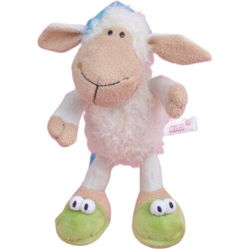 25 / 35cm Blue Sleeping Cap Sheep Stuffed Plush Toy Soft Doll Animals Lamb Girls Baby Kids Birthday Gift