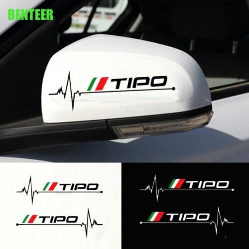 KK Car Rearview Mirrior Decal Sticker For Fiat TIPO