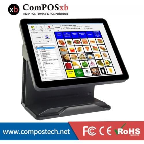 Cheap Windows Pos 15 inch Truth Flat Touch Screen Billing Machine All in One POS Restaurant Cash Register